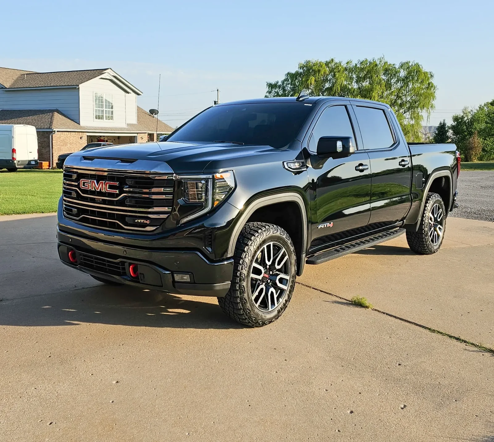 Black GMC Sierra AT4 after ceramic coating at Kaliber Auto Detailing